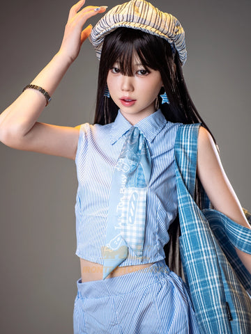 F778-161cm(5ft3)-29kg A Cup Kurumi Flat Chested Silicone Sex Doll| Irontech Oriental