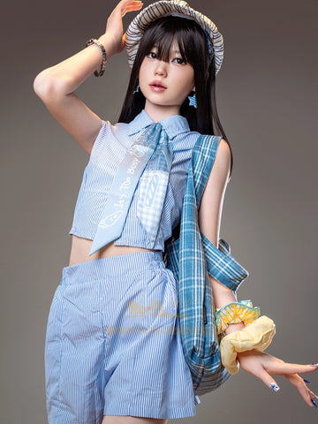 F778-161cm(5ft3)-29kg A Cup Kurumi Flat Chested Silicone Sex Doll| Irontech Oriental