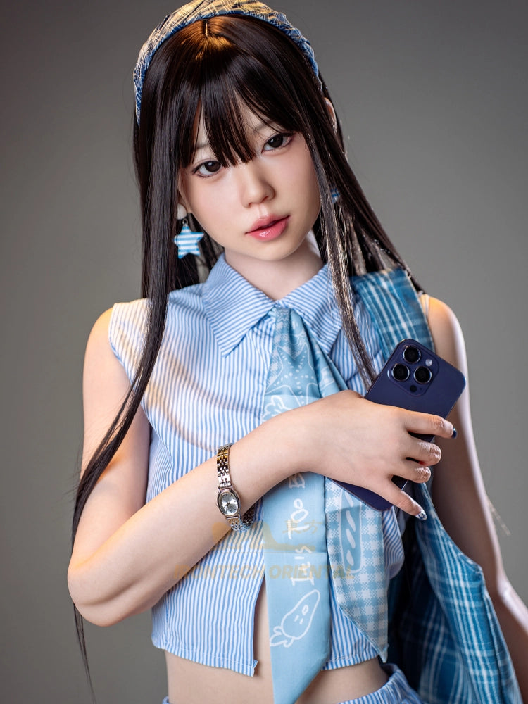 F778-161cm(5ft3)-29kg A Cup Kurumi Flat Chested Silicone Sex Doll| Irontech Oriental