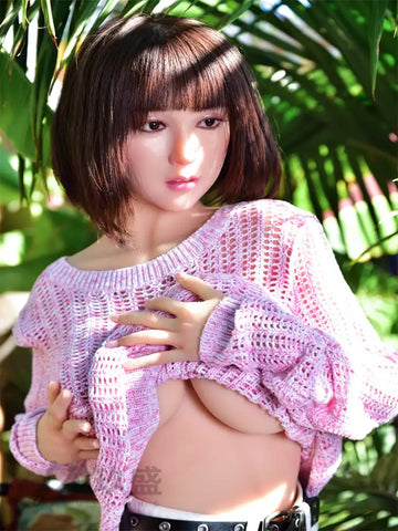 F618—Saylor 150cm/4ft9 Realistic TPE Asian Woman Japanese Sex Doll D cup |Jiusheng Doll Silicone Head