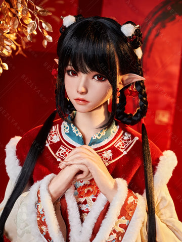 F5939-163Mcm(5.4ft)-37kg 2.2cf E Cup Silicone Chinese Sex Dol Roleplay Love Doll｜Bezlya Doll