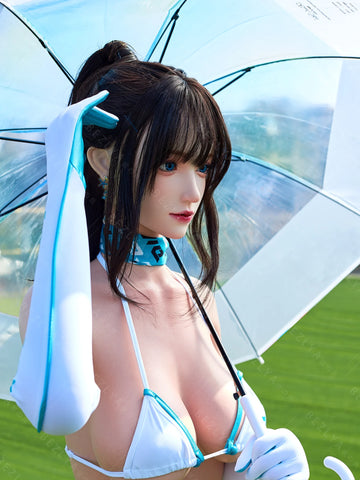 F5938-163Mcm(5.4ft)-37kg 2.2cf E Cup Silicone Japanese Flight Attendant Sex Doll – Cabin Crew Roleplay Love Doll｜Bezlya Doll