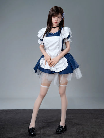 F744—157cm/5ft2-34kg D Cup Silicone Asian Realistic Sex Doll with ROS Head | TOP-CYDOLL