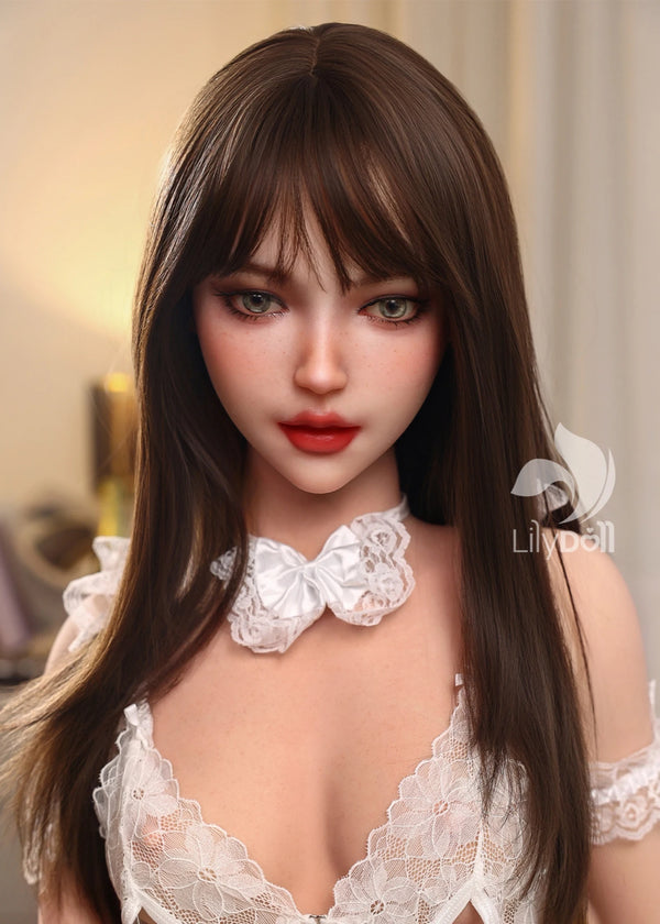 F6206—159cm/5ft2-40kg B Cup Asian Sex Doll TPE Body + Silicone Head - LilyDoll