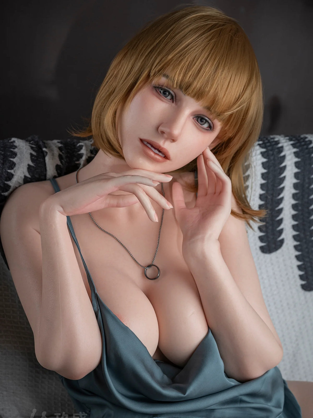 F4641—152cm/4ft11-30.6kg Yuko Eカップフルシリコン中国セックスドール | Jiusheng Doll 