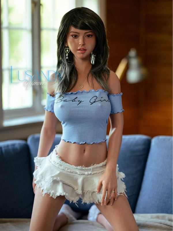 F9123-161cm(5ft3)-37kg Naomi D Cup Silicone ROS Best Big Tits Asian Life Size Sex Doll丨Lusandy doll