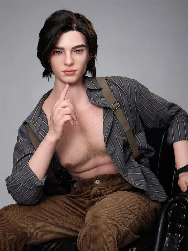 F4579-170cm/5ft7-38kg Silicone Femboy  toy  masturbator Sex With Male Sex Doll-Irontech Doll