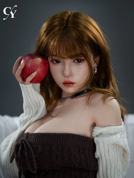 F7673—157cm/5ft2-34kg D Cup Silicone Asian Realistic Sex Doll with ROS Head | TOP-CYDOLL