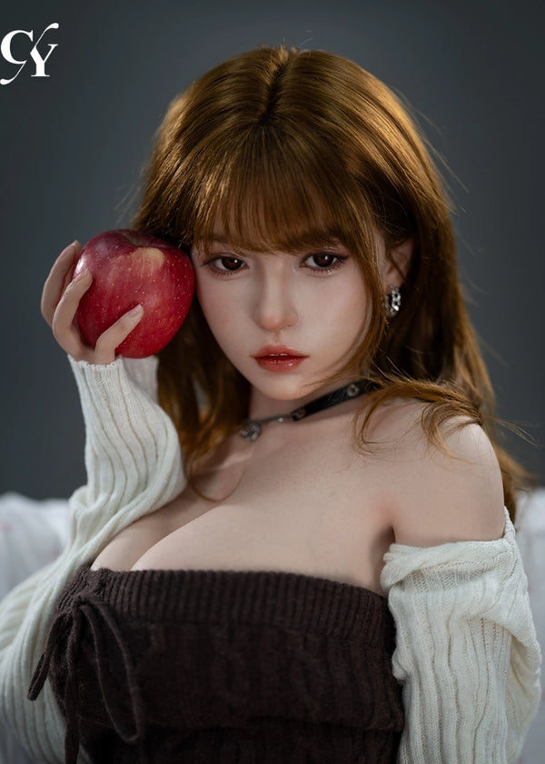 F7673—157cm/5ft2-34kg D Cup Silicone Asian Realistic Sex Doll with ROS Head | TOP-CYDOLL