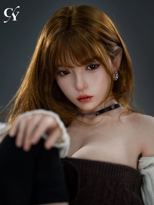 F7673—157cm/5ft2-34kg D Cup Silicone Asian Realistic Sex Doll with ROS Head | TOP-CYDOLL