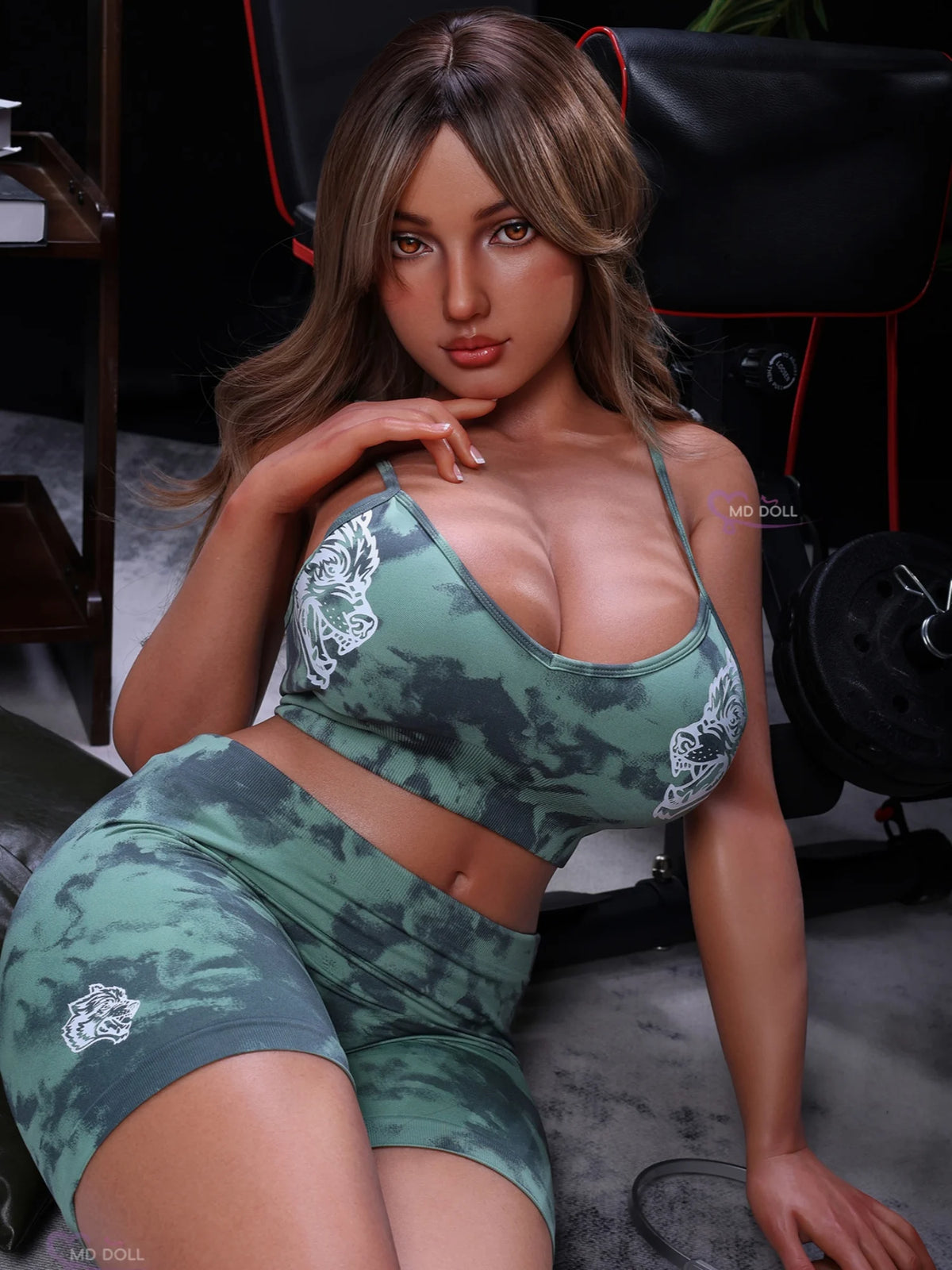 F5319-162cm/5ft3-34kg H Cup BBW Sex Doll  Light Tan Skin Silicone Sex Doll | MD Doll