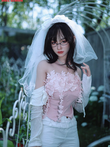 F7657- 165cm(5ft4)-35kg B Cup Silicone ROS Flat Chest Asian Sex Doll丨Doll senior