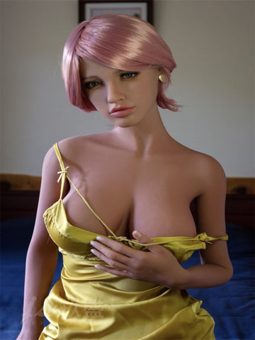 F607—Demi150cm/4ft9 Lifelike TPE Pink Hair D Cup Anime Sex Doll|Jiusheng Doll