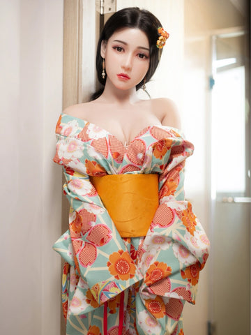 F3470-158cm(5ft2)-33kg E Cup Japanese Medium breast Silicone Head Sex Doll | Aibei Doll