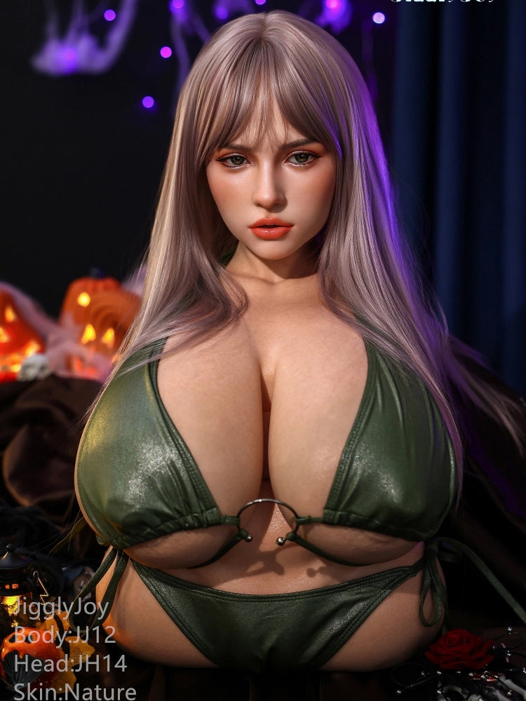 T1022-71cm-25.5kg R Cup Full Silicone BBW Torso Sex Doll with Head Melania｜Jigglyjoy
