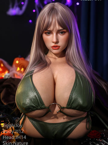 T1022-71cm-25.5kg R Cup Full Silicone BBW Torso Sex Doll with Head Melania｜Jigglyjoy