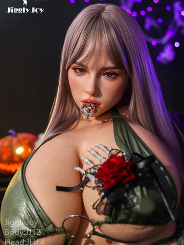 T1022-71cm-25.5kg R Cup Full Silicone BBW Torso Sex Doll with Head Melania｜Jigglyjoy
