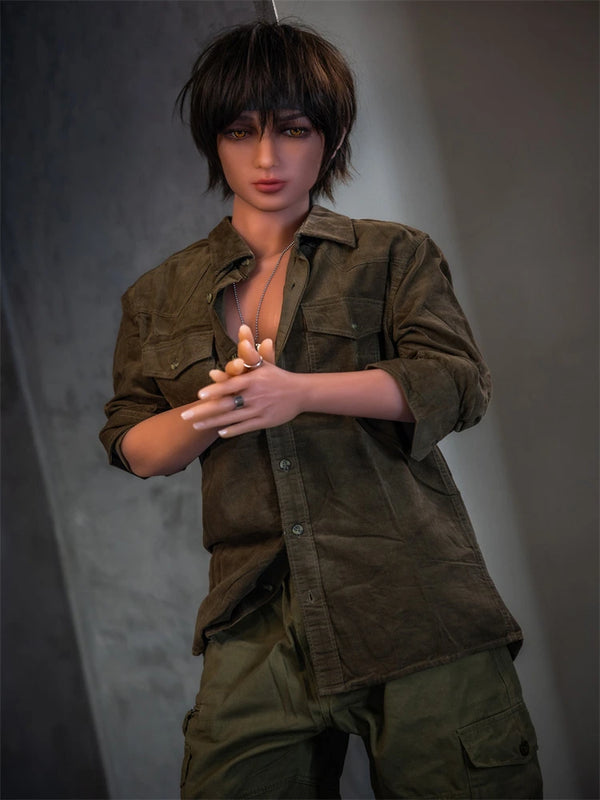 F1671-160cm(5ft3)-34kg Customizable TPE Femboy Sex Doll - Aibei Doll