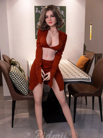 F8507-163cm/36kg  Silicone sex doll head Full Size  Sex Doll Krista | Ridmii