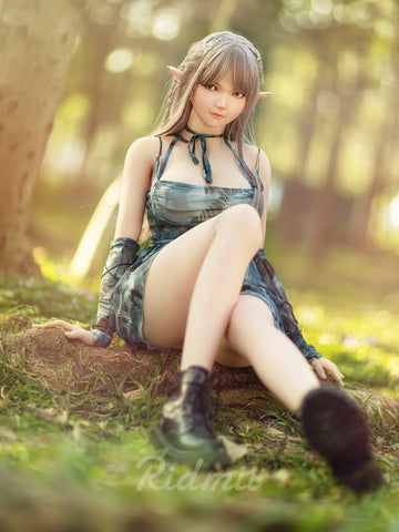 F8509-163cm/36kg D Cup Silicone Head TPE Body Full Size Adult Sex Doll Aggie | Ridmii