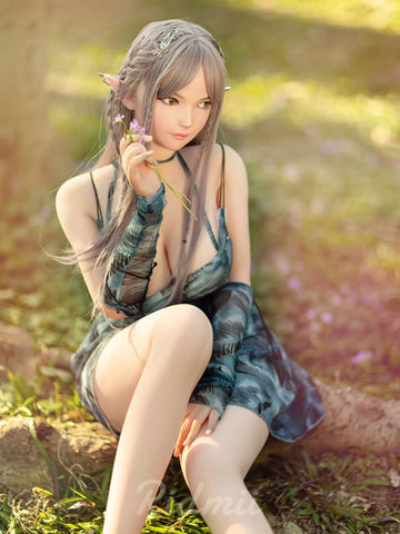 F8509-163cm/36kg D Cup Silicone Head TPE Body Full Size Adult Sex Doll Aggie | Ridmii