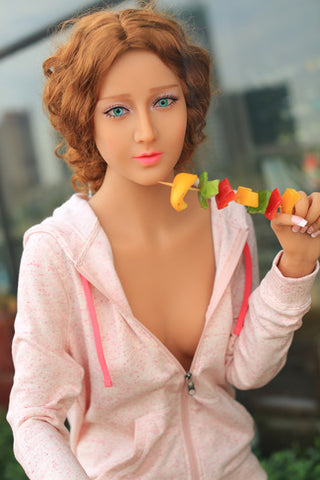 F1504-175cm(5ft7) A Cup Small Breast Silicone Head Sex Doll – Esther