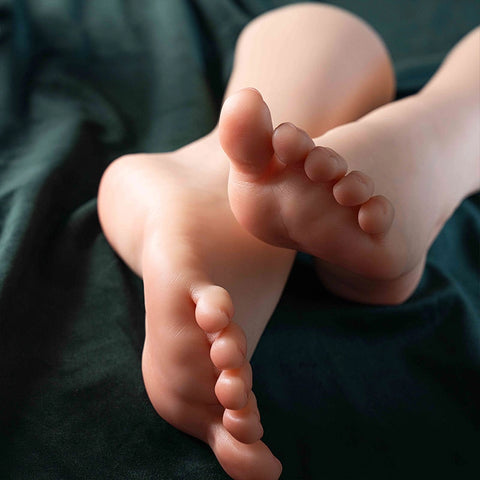 V332 - Ultra-Soft Silicone Foot with Real Feel Texture for Foot Fetish