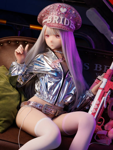 F8649—150cm/4ft9-29kg A Cup Silicone Female Anime Sex Doll Tsumugi | Kiradols