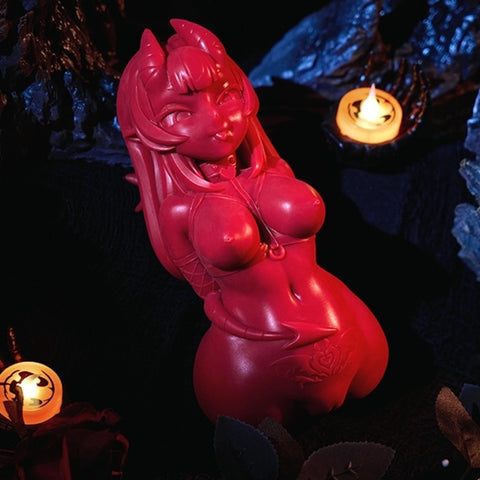 P381-2.2lbs Meru The Succubus Onahole Fake Pussy Silicone Mini Anime Hentai Sex Doll | MRL