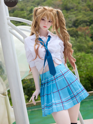 F9120-163cm/5ft3-32.6kg C Cup Asuka  Asian Silicone Anime Japanese Sex Doll | Starpery Doll