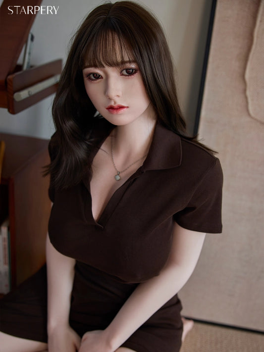 F7718-154cm/5ft1/33kg E Cup Sexy Silicone Most Realistic Sex Doll Yuan with weight reduction 4.2｜Starpery Doll