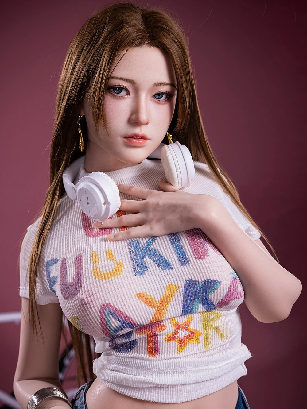 F7578-171cm/5ft6 D Cup Lifelike Sexy Silicone Sex Doll｜Starpery Doll