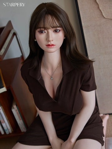 F7718-154cm/5ft1/33kg E Cup Sexy Silicone Most Realistic Sex Doll Yuan with weight reduction 4.2｜Starpery Doll