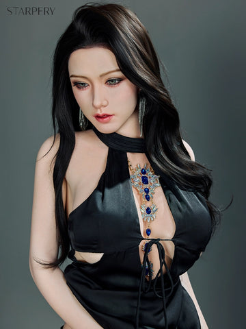F7711-171cm/5ft6-33kg D Cup Sexy Silicone Most Realistic Sex Doll Jin with weight reduction 4.2｜Starpery Doll