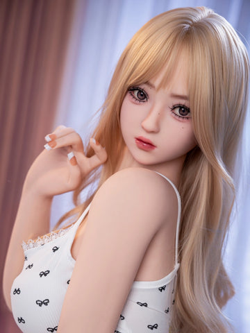 F8596-157cm(5ft1)-32kg  E Cup Blonde Hair Medium Breast Full TPE sex doll | Aibei Doll