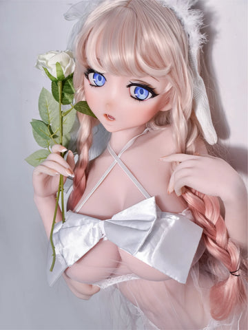 F9276-150cm/5ft-27.5kg Silicone Head Anime naked doll | Elsa Babe