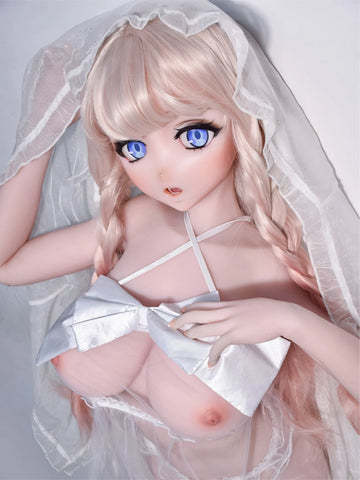 F9276-150cm/5ft-27.5kg Silicone Head Anime naked doll | Elsa Babe