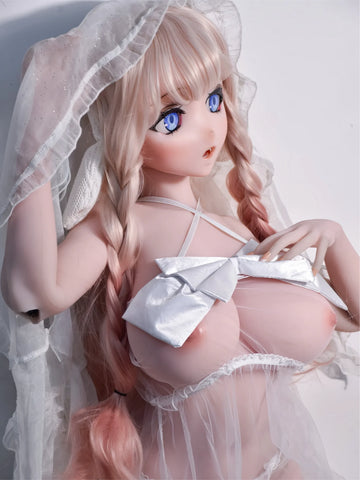 F9276-150cm/5ft-27.5kg Silicone Head Anime naked doll | Elsa Babe