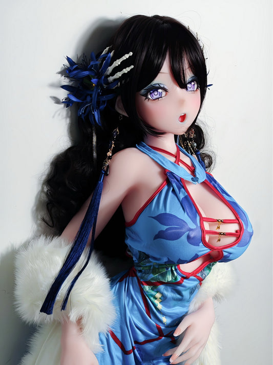 F9303-150cm/5ft-27.5kg Silicone Head Anime sex doll tiny | Elsa Babe