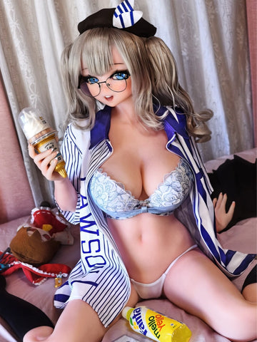 F5422-150cm/5ft-27.5kg Silicone Anime Hentai Sex Dolls | Elsa Babe