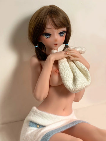F8018-150cm/5ft-27.5kg Silicone Flat Chest Japanese Sex Doll – Loli Style Asian Doll | Elsa Babe