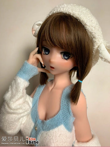 F8018-150cm/5ft-27.5kg Silicone Flat Chest Japanese Sex Doll – Loli Style Asian Doll | Elsa Babe