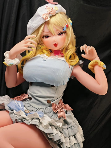 F8097-150cm/5ft-27.5kg Anime Japanese Silicone Sex Doll | Elsa Babe