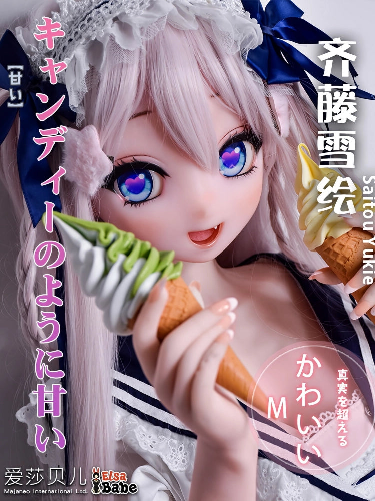 F8108-150cm/5ft-27.5kg Mini Anime Silicone Sex Doll | Elsa Babe