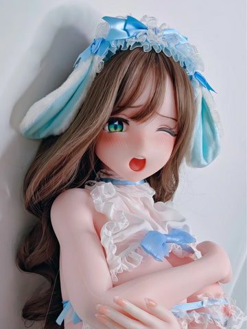 F9244-150cm/5ft-27.5kg Silicone Head Anime real life sex doll| Elsa Babe