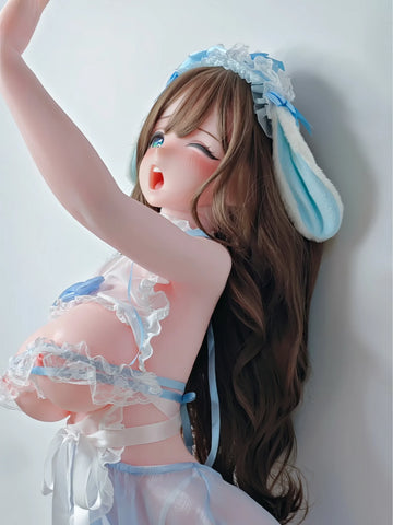 F9244-150cm/5ft-27.5kg Silicone Head Anime real life sex doll| Elsa Babe