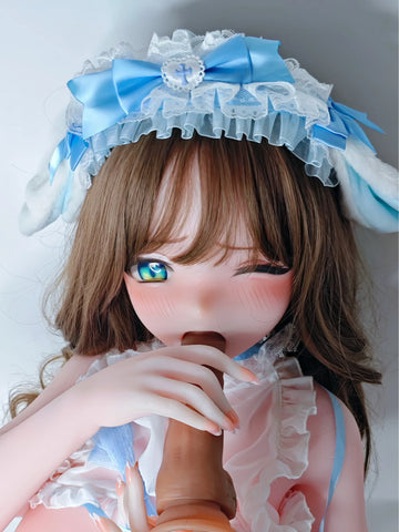 F9244-150cm/5ft-27.5kg Silicone Head Anime real life sex doll| Elsa Babe