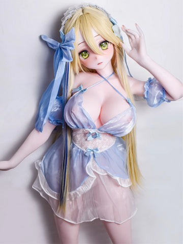 F9435-150cm/5ft-27.5kg Anime Silicone Head Female Sex Dolls | Elsa Babe