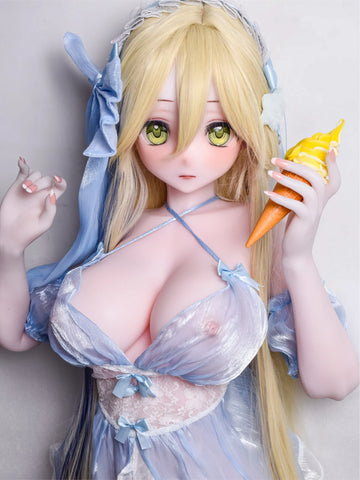 F9435-150cm/5ft-27.5kg Anime Silicone Head Female Sex Dolls | Elsa Babe
