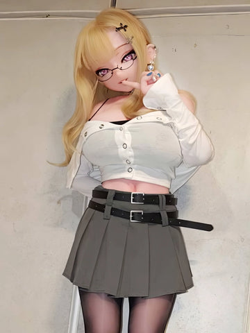 F8186-160cm/5ft2-36kg Silicone Anime Life Size Sex Doll | Elsa Babe